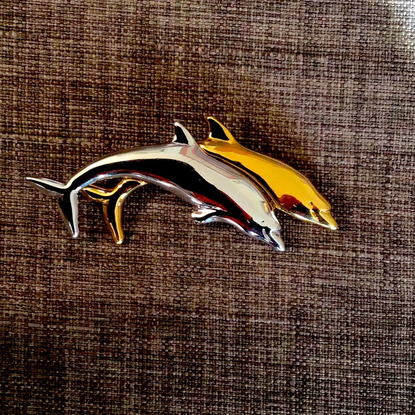 Dolphin Brooch 10$